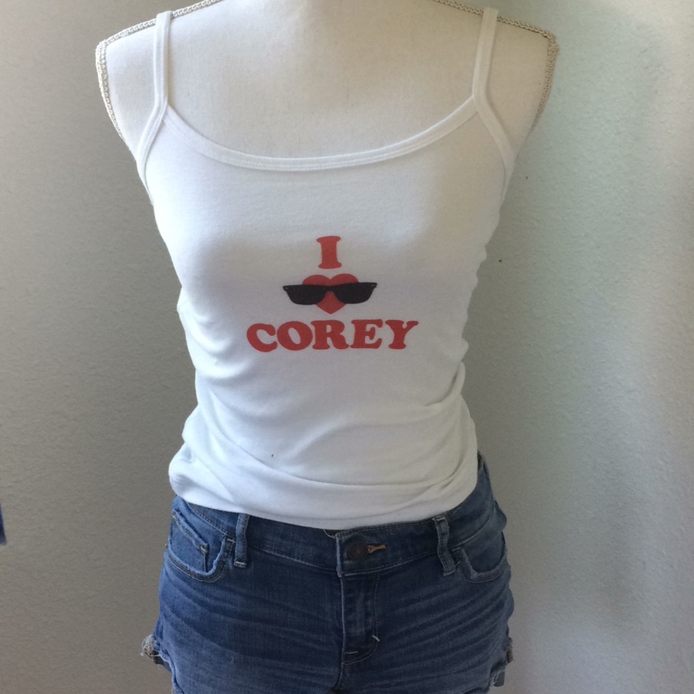 American apparel I ❤️ Corey tank top.
